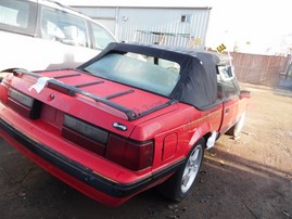 1989 FORD MUSTANG LX RED CONV 2.3L AT F18051